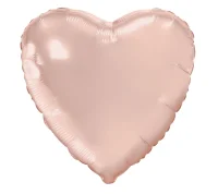 Шар фольга(2) (19''/48 см) Сердце, Мистик, Розовое Золото, Сатин, 1 шт.  - фото
