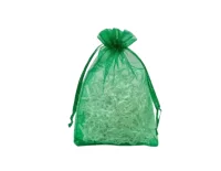 Мешки органза 15*20, зеленые, 10шт дизайн №5 (К) Зеленый - фото