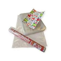 Набор для заморозки Контейнер 227*178*40 1000мл прозр + Пленка пищевая 30см*20м "Perfetto", 1/5 Прозрачный - фото