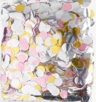 Конфетти фольга Круг, Ассорти Делюкс, Металлик, 1/9, 1см, 50 г.  - фото