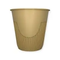 Стакан для горячего 250мл Д80 полипропиленовый 13шт (Крафт)  Бежевый - фото