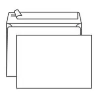 Конверт арт.1447.10. С5 (162*229), 80г,сил.лента, без запечатки, пачка 10шт.  - фото