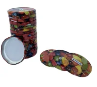 Крышка винтовая д.82 Фрукты 1/20 (36) Разноцветный - фото