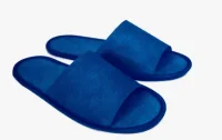 Тапочки Стандарт Махра 230 гр (Открытый мыс, Эва 3 мм, 42 р, синий арт.000002440 Синий - фото