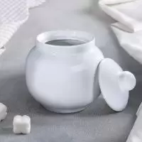 Сахарница 600 мл Белье Янтарь, арт. 039712 Белый - фото