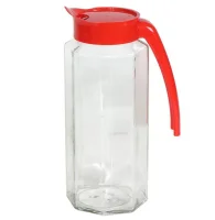 Кувшин В-67-1000-Призма б/ц комплект Прозрачный - фото