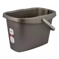 Ведро 13л прямоугольное Step антрацит, арт. SV3895АНТ, SV5007АНТ Серый - фото