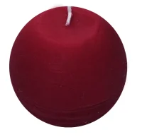 Свеча ШАР Рустик D80 бордо, арт. 82606772  - фото