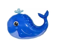 Шар с клапаном (17''/43 см) Мини-фигура, Бенни, Маленький китенок, 1 шт.  - фото