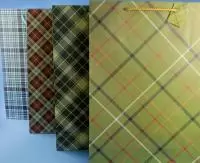 Пакет подарочный бумажный с ручками 32*45*10, арт. М1090 Клетка  - фото