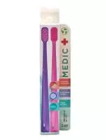 Зубная щетка 2шт, средняя жесткость, арт. 6381  - фото