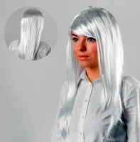 Карнавальный парик "Красотка", цвет белый 2500196 Белый - фото