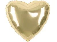 Шар фольга Flexmetal (18''/46 см) Сердце, Светлое золото, 1 шт.(2), Воздушные шары Золотой - фото