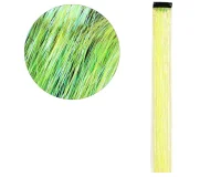 Цветная прядь для волос, Дождик, на заколке, 11 гр., Желтый, Хамелеон, 50*3,2 см, 1 шт., 6245540 Желтый - фото