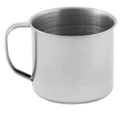 Кружка  350мл  8,5см нерж, арт, AST-002-КР-09 Серый - фото