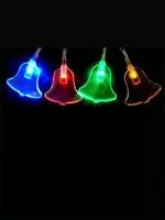 Электрогирлянда светодиодная"Колокольчики" LED-B-30-3-MC многоцветная, арт. 101571  - фото