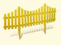 Декоративный забор пластик  - фото