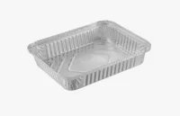 Форма алюм, прямоуг, L-край, 1125 мл 12 шт. в упаковке Мегапак/20,арт.1125Мега(аналог1040мл,910-420) Серый - фото