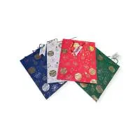 Пакет подар.бум.с руч 26*32*12 Люкс НГ N1511 (360/20) микс Разноцветный - фото