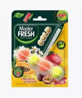 Блок подвесной для унитаза Master FRESH GOLD DUO EFFECT 5в1 ТРОПИК 1шт С0007426  - фото