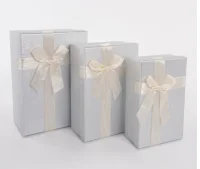 Коробка Чудесный подарок, Серебро, 15*15*6,5 см, 1 шт Серебро - фото