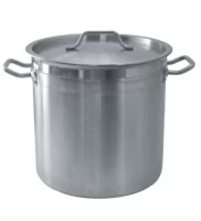 Кастрюля-котел Eco Line с крышкой 12 л, 25*25 см, усиленная  сталь 92001172 Серебро - фото