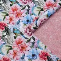 Бумага упаковочная глянцевая, двусторонняя "Цветы" 50 х 70 см 64900263 Разноцветный - фото