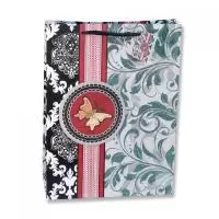 Пакет Люкс бабочки 26x32x12, арт. L806  - фото