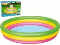 Бассейн надувной круглый 152х30 см, с надувным дном Bestway, арт. 51103, 010130  - фото