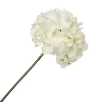 Цветок искусственный декоративный "Гортензия" 63см, 1шт, кремовый  - фото