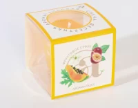 Свеча-десерт Aromantique "Фруктовое суфле" 60гр, арт. AM40603 Желтый - фото