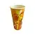 Стакан бумажный 550мл для холодного 50шт Оранжевый - фото