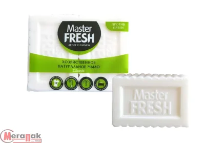 Мыло хозяйственное натуральное Master FRESH  2шт*125г  (БЕЛОЕ) арт. С0006550  - фото