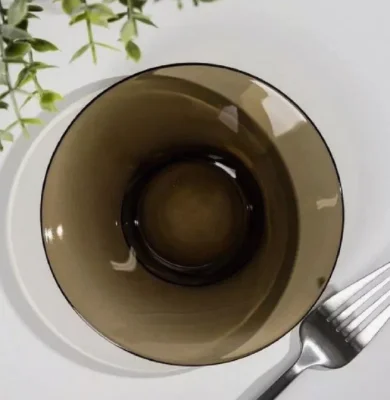 Блюдце УТРО ЭКЛИПС, диаметр 13 см арт. J3261 Коричневый - фото