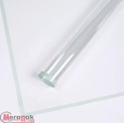 Пленка листовая глянцевая с каймой, 58 х 58 см, 1шт, белый, 4640108847525  - фото