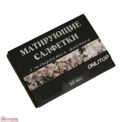 Матирующие салфетки Natural Extract Premium, 50 шт., с экстрактом жасмина, 9398785 Белый - фото