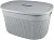 Корзина для хранения с крышкой OSLO 18л серый шторм, арт. PT1333СШ-10 Серый - фото