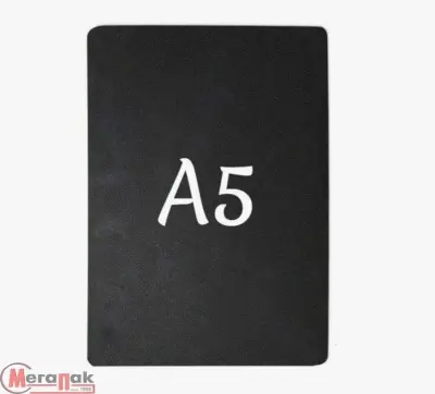 Ценник меловой А5 упак. 5 шт. 1/5 Черный - фото