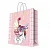 Бумажный пакет "РОЗОВАЯ КОЛЯСКА" 40,6 см, плотность бумаги 250 г/м2 арт.76542 Розовый - фото