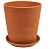 Керамический горшок Терра V2,6 D18 Конус, 630306  Коричневый - фото