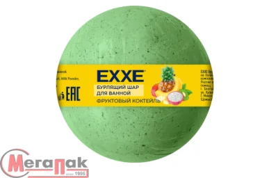 Бурлящий шар для ванной EXXE "Фруктовый коктейль", 120г арт. С0007689  - фото