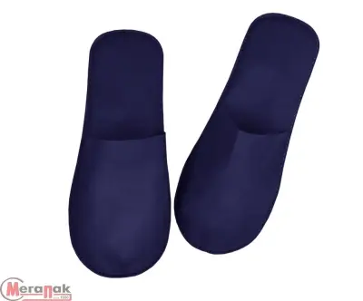 Тапочки одноразовые Стандарт Ультра с закрытым мысом, синие, №1/150 Синий - фото
