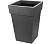 Кашпо ТУБУС 200х200мм 4,5л Графитовый, арт. М 3177 Графитовый - фото