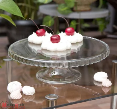 Блюдо ПАТИССЭРИ d=280 мм (на ножке) арт. 98259BV Прозрачный - фото