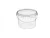 Комплект Ведро 0,5л прозрач + Крышка д/ведра 0,5 л (D-100мм) Прозрачный - фото