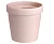 Кашпо "Терра" (1,1л) Цв. Пудровый, (Арт. КШ-9072) Пудровый - фото