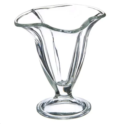 Ваза для мороженого АЙСВИЛЬ 130 мм, арт. 51078SLB Прозрачный - фото