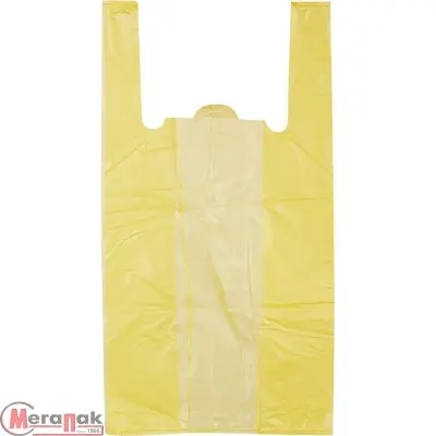 Майка-пакет 28*7*48 11мк 1/100 желтая RI-027 Желтый - фото