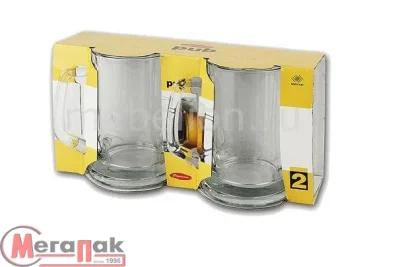 Кружка ПАБ 2 шт. 670 мл, 55239B Прозрачный - фото