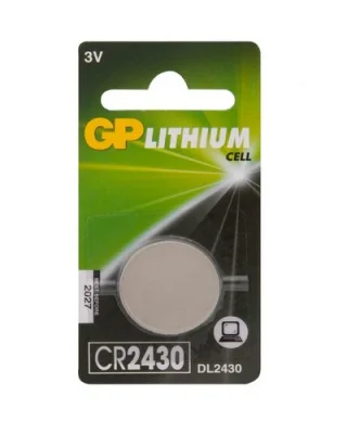 Элемент питания GP CR2430-8C1, CR2430-2C1 Lithium CR2430,BL1 (10/100/900) блистер 1 шт.  - фото